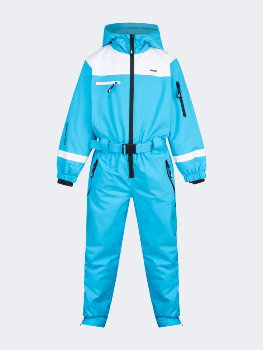 Oil&Gaz Durable Kids-Boys Skiing Overall Blue/Black