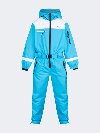 Oil&amp;Gaz Durable Kids-Boys Skiing Overall Blue/Black