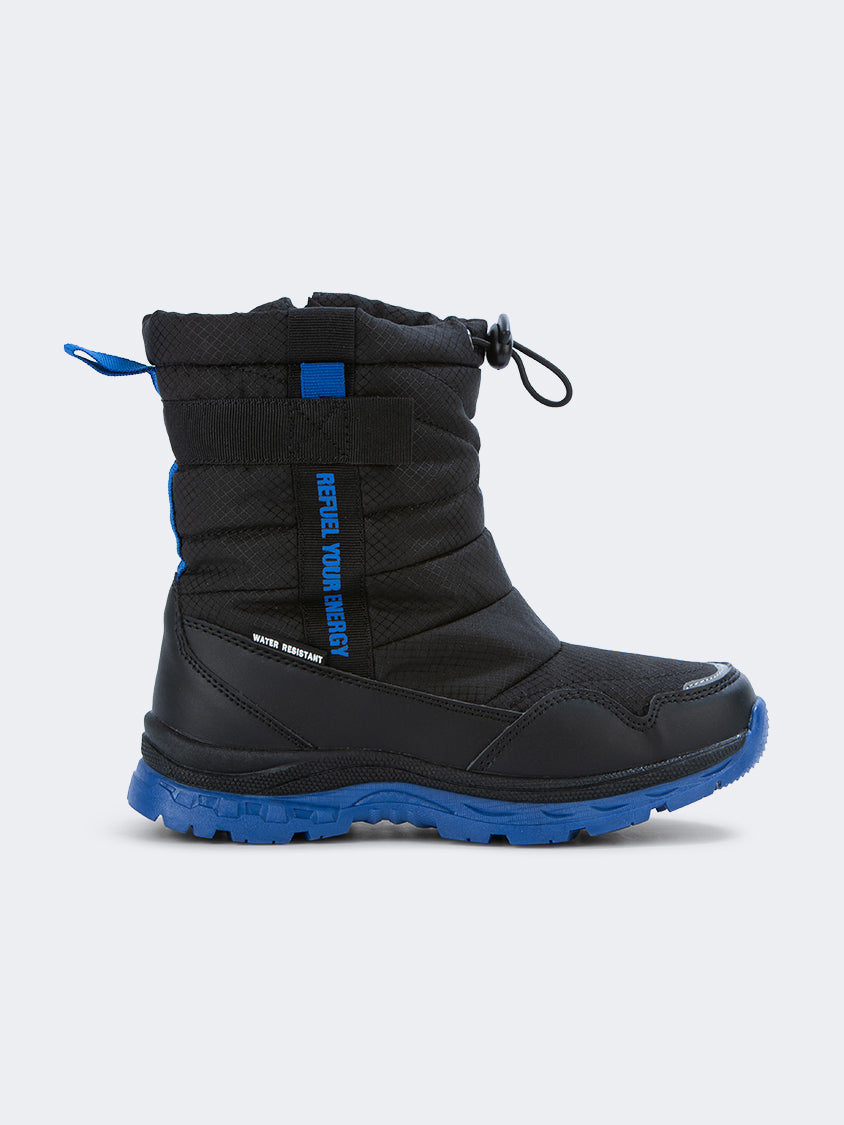 Oil And Gaz Comfy Kids-Boys Skiing After Ski Boots Black/Blue