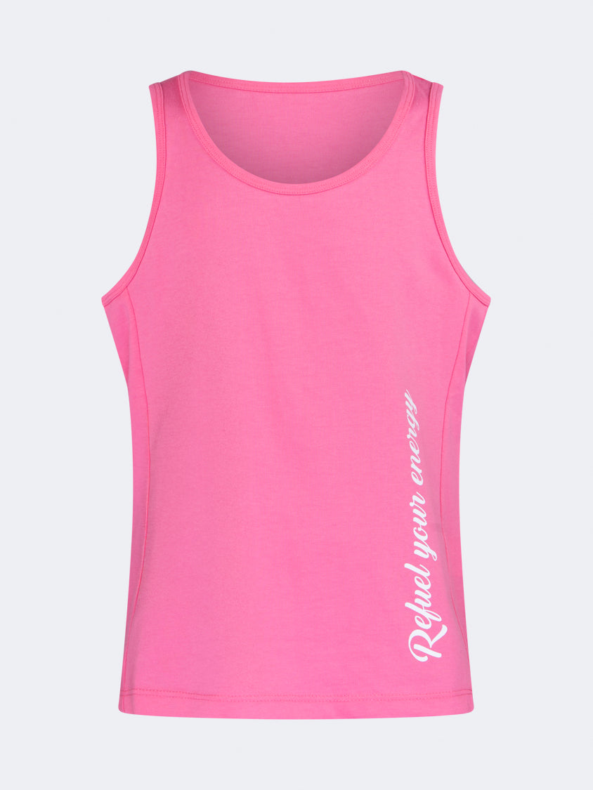 Oil And Gaz Classic Kids-Girls Lifestyle Tank Top Light Pink