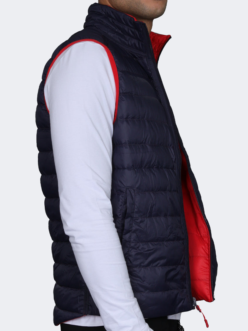 Oil And Gaz Reversible Down Men Lifestyle Vest Red/Navy