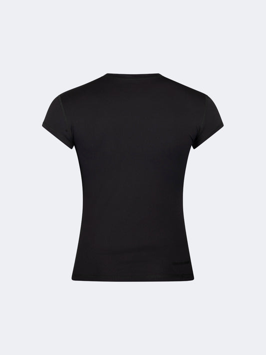 Oil & Gaz Classic Women Lifestyle Crew Neck T-Shirt Black