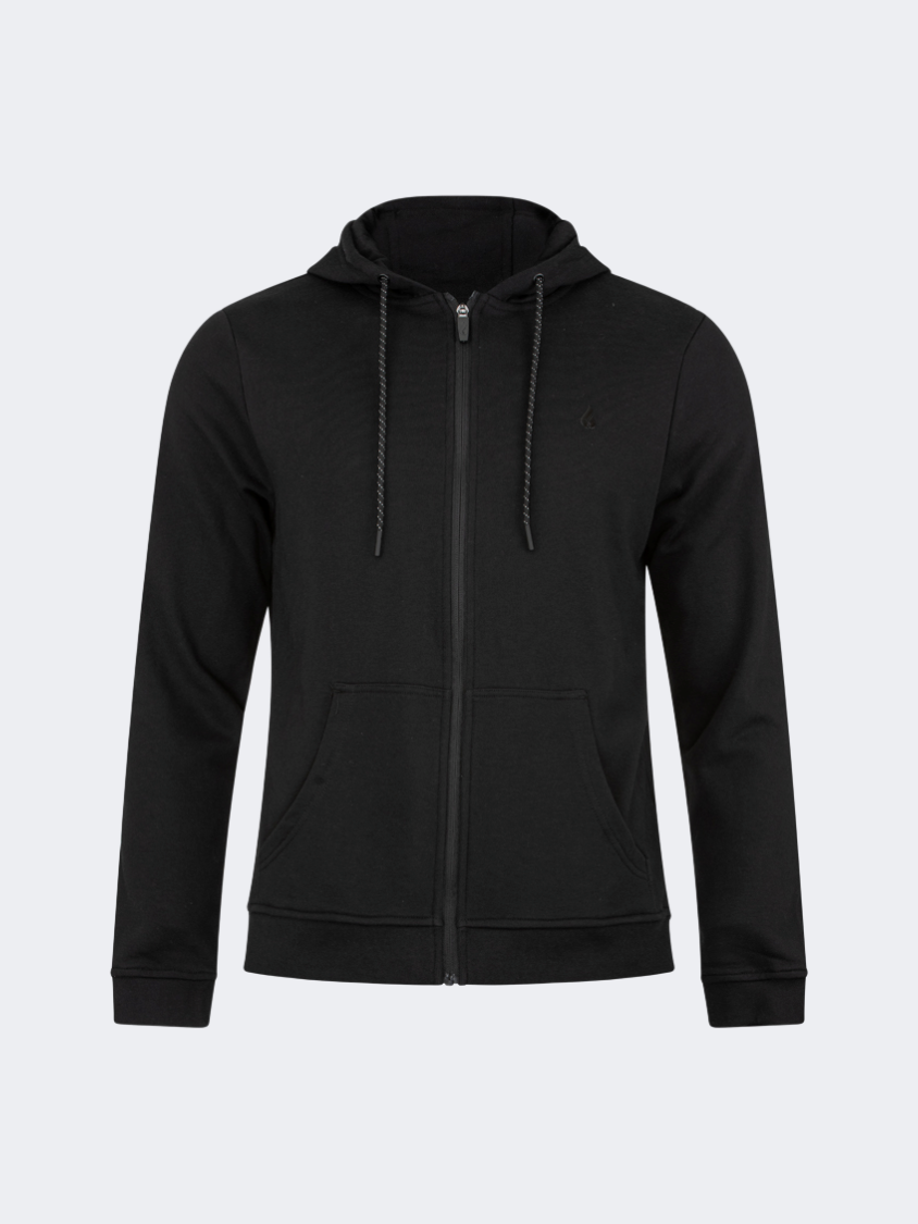 Oil And Gaz Looped Men Lifestyle Hoodie Black