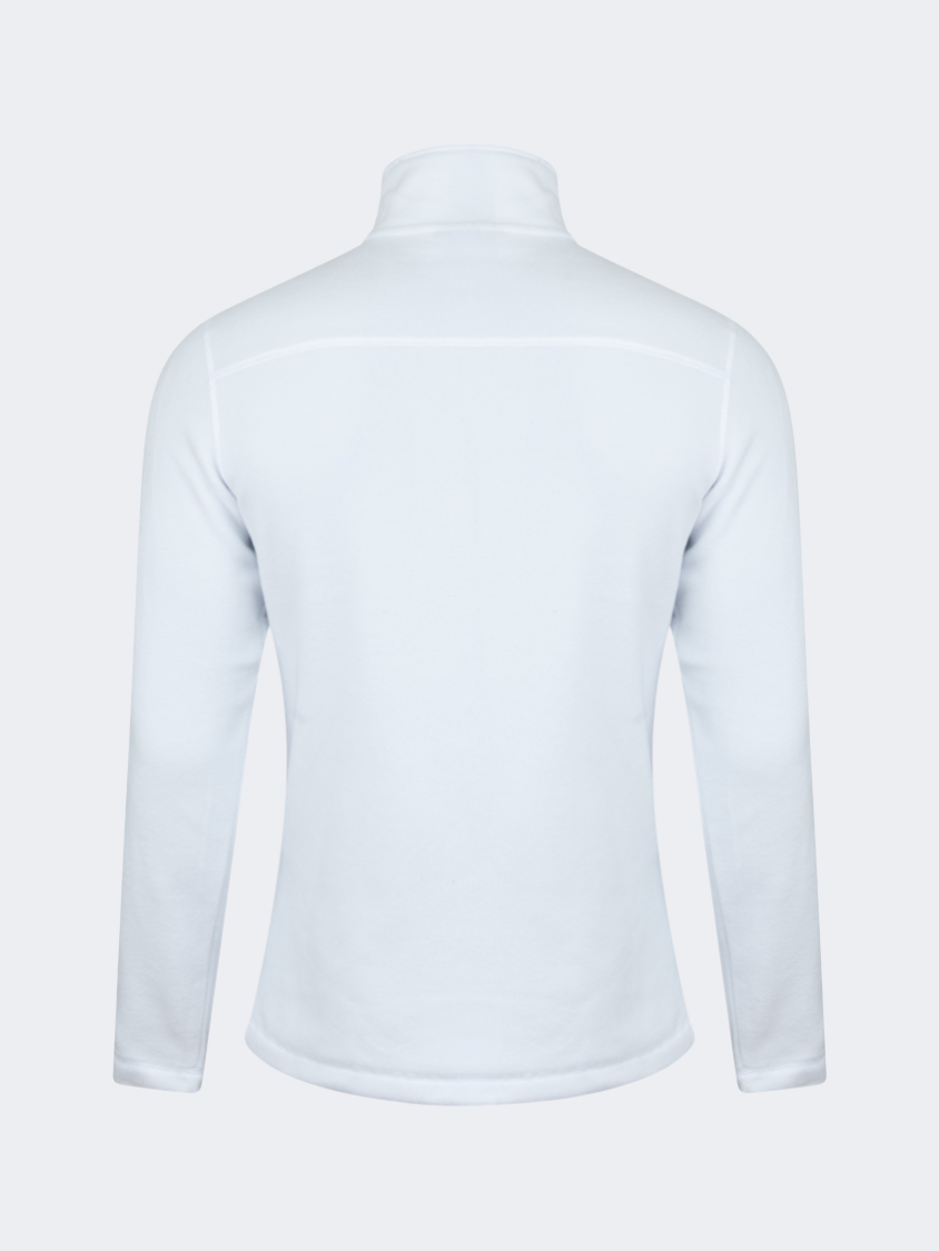 Oil&amp;Gaz Warm Men Skiing 1/4 Zip Fleece White