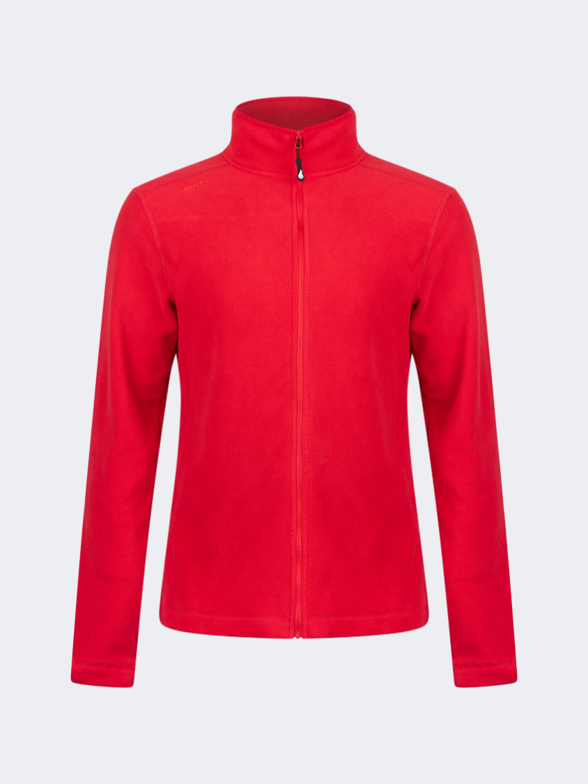 Oil&amp;Gaz Soft Women Skiing Full Zip Fleece Red