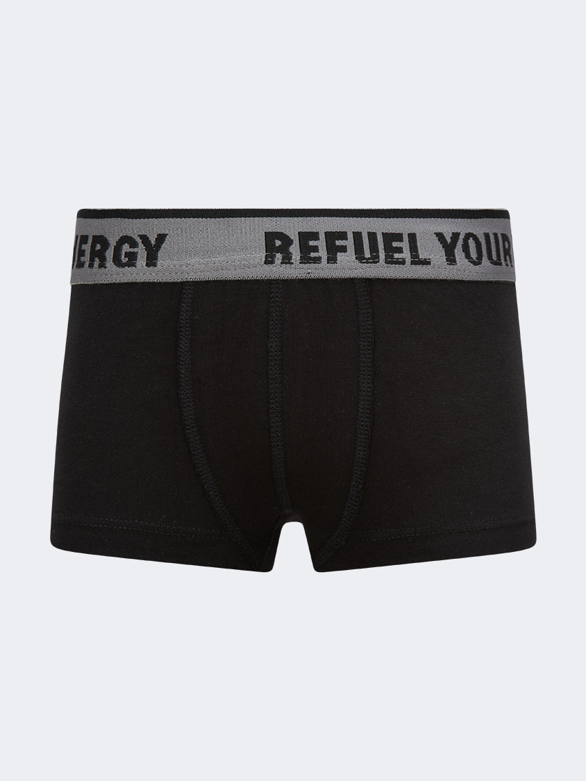 Oil And Gaz Lycra Boys Underwear Black