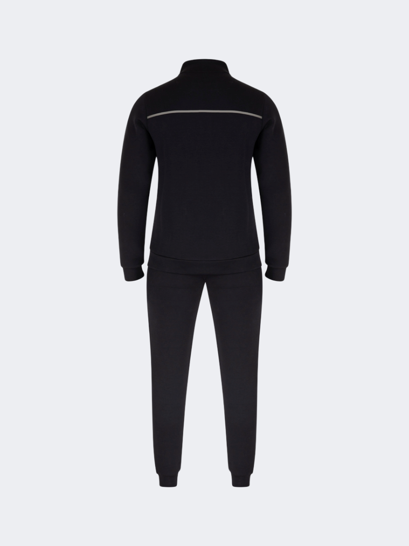 Oil &amp; Gaz Casual Men Lifestyle Full Zip Suit Black/Grey