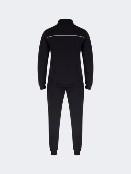 Oil &amp; Gaz Casual Men Lifestyle Full Zip Suit Black/Grey