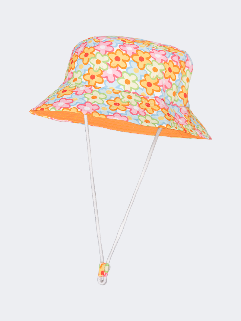 Oil And Gaz Cute Kids Beach Buchet Hat White/Blue/Pink