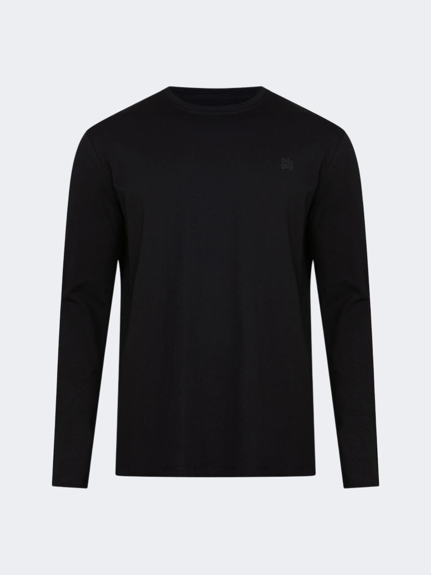 Oil And Gaz Big Size Men Lifestyle Long Sleeve Black