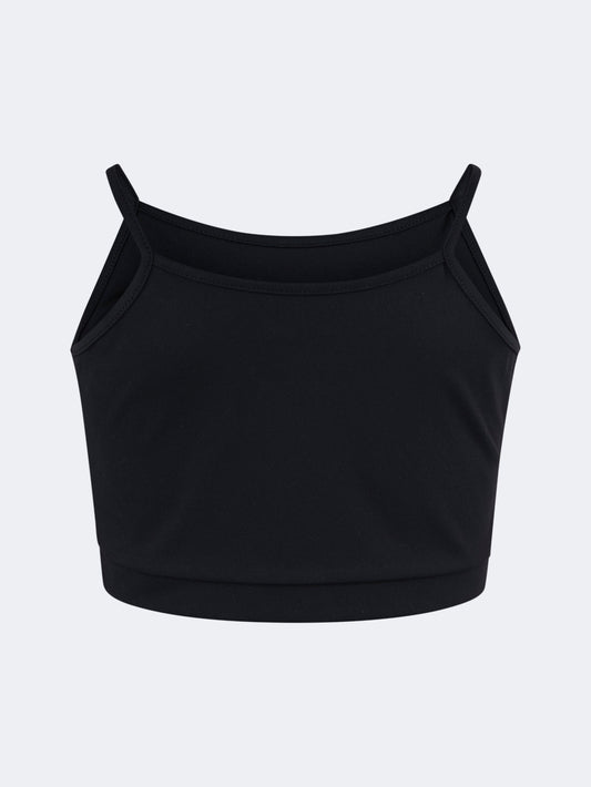 Oil & Gaz Breathable Kids-Girls Lifestyle Longline Bra Black
