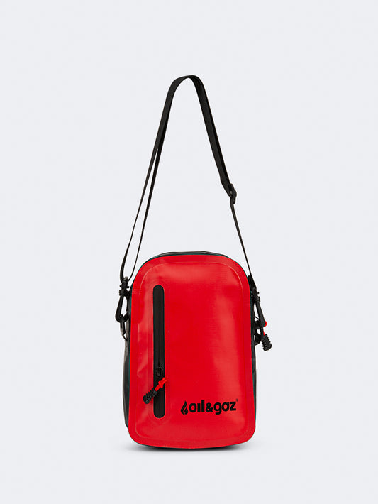 Oil & Gaz Durable Unisex Lifestyle Water Resistant Cross Bag Red