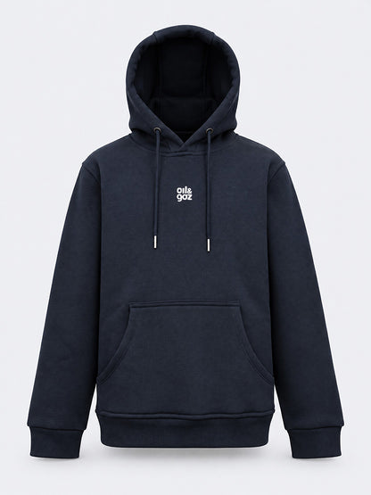 Oil &amp; Gaz Brushed Kids Lifestyle Hoodie Wth Pocket Navy