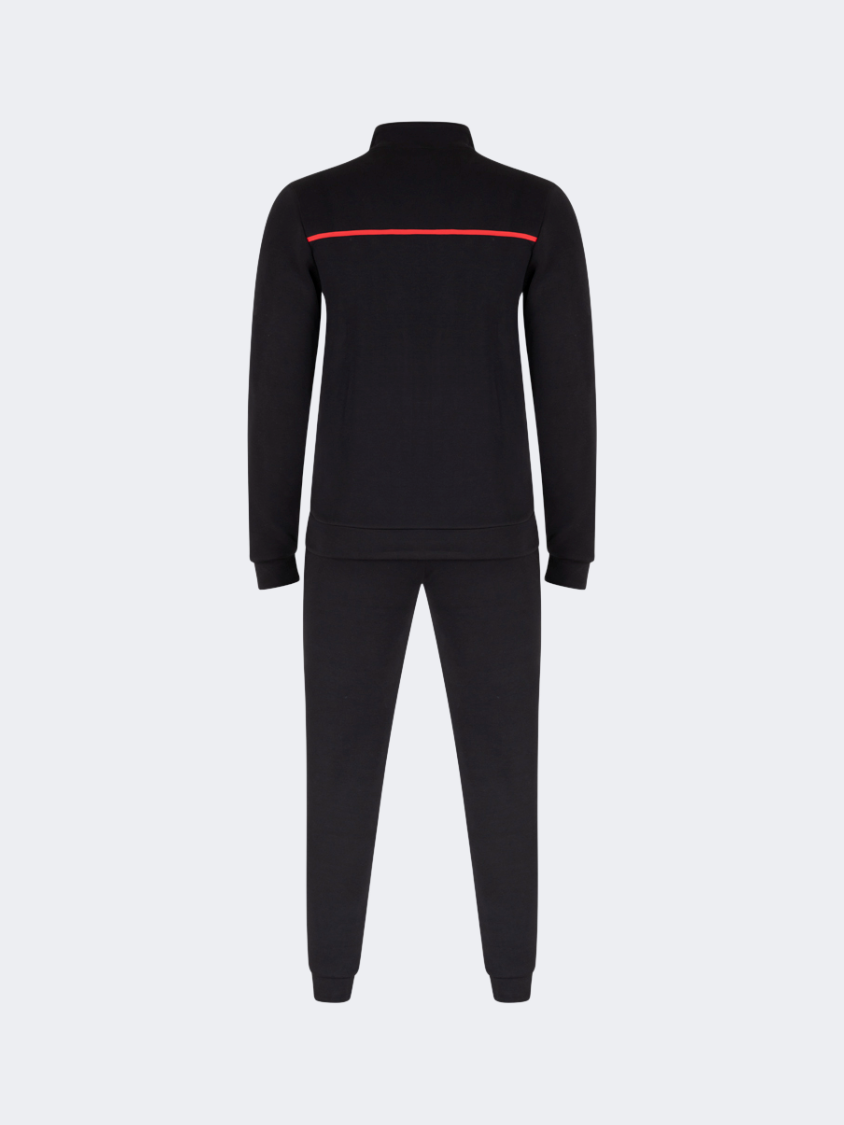 Oil &amp; Gaz Casual Men Lifestyle Full Zip Suit Black/Red