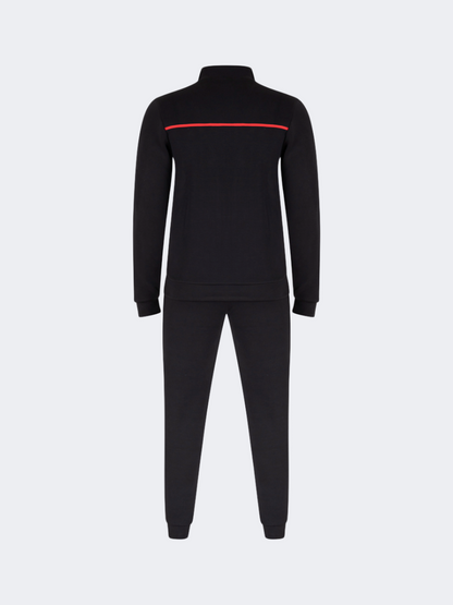Oil &amp; Gaz Casual Men Lifestyle Full Zip Suit Black/Red