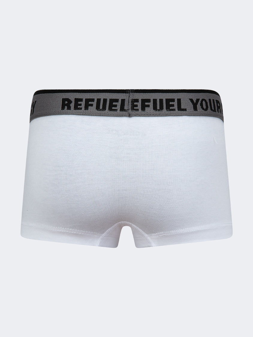 Oil And Gaz Lycra Boys Underwear White