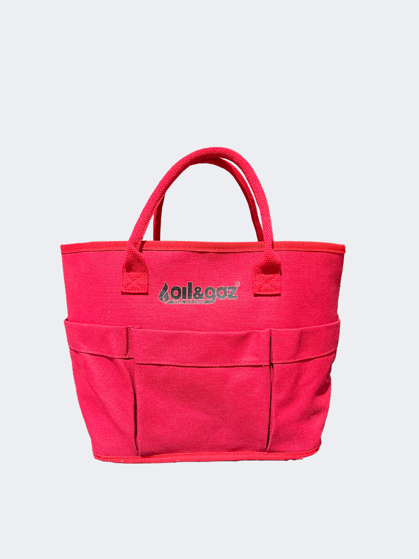 Oil And Gaz Stylish And Spacious Women Lifestyle Bag Red