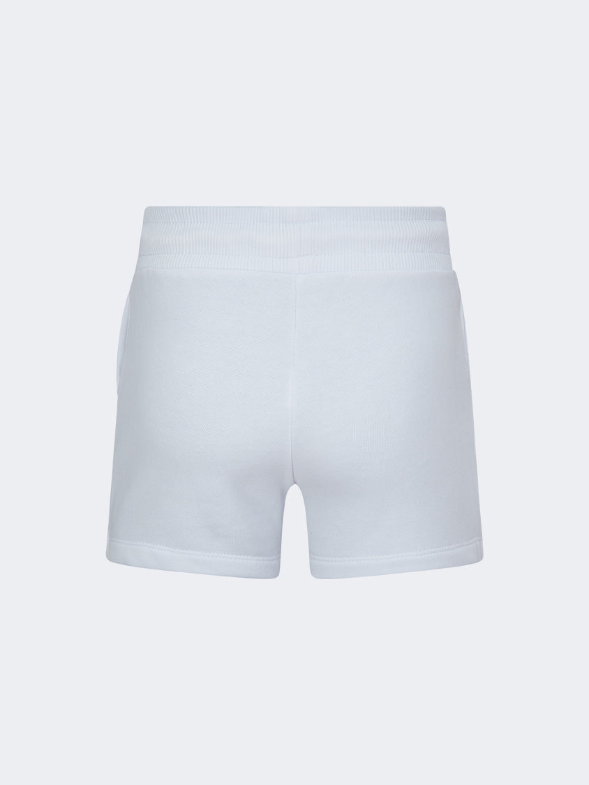 Oil And Gaz Regular Fit Kids-Girls Lifestyle Short White