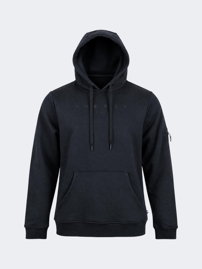 Oil And Gaz Brushed Unisex Lifestyle Printed Hoodie Black