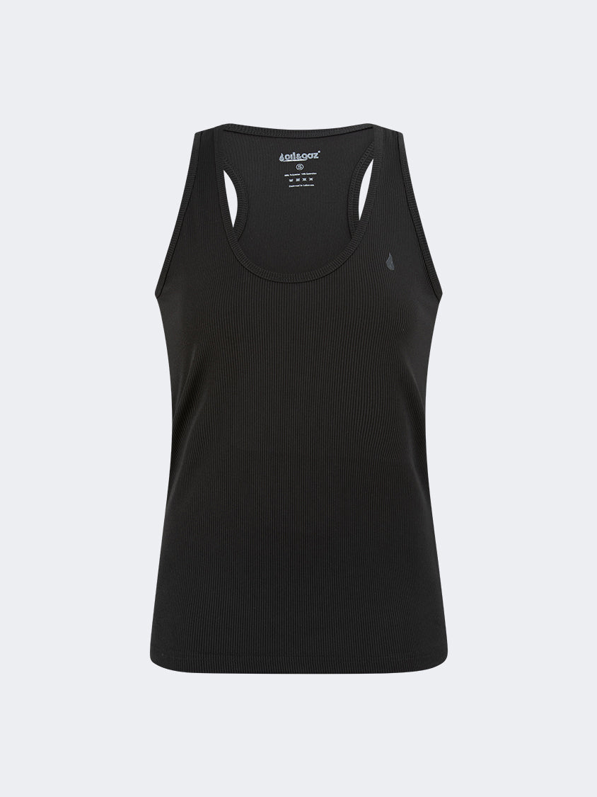 Oil And Gaz Plain Women Training Tank Black