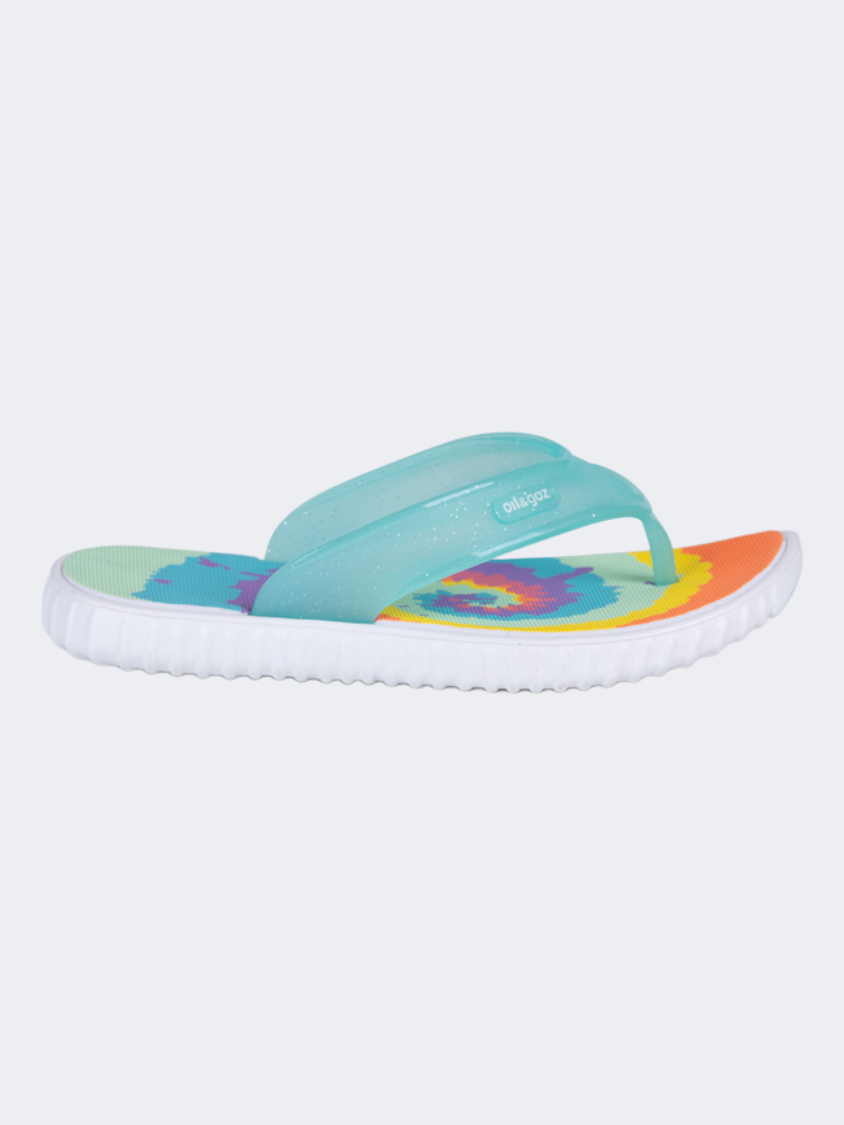 Oil And Gaz Colorful Kids-Boys Beach Flip-Flop Slipper Multicolor