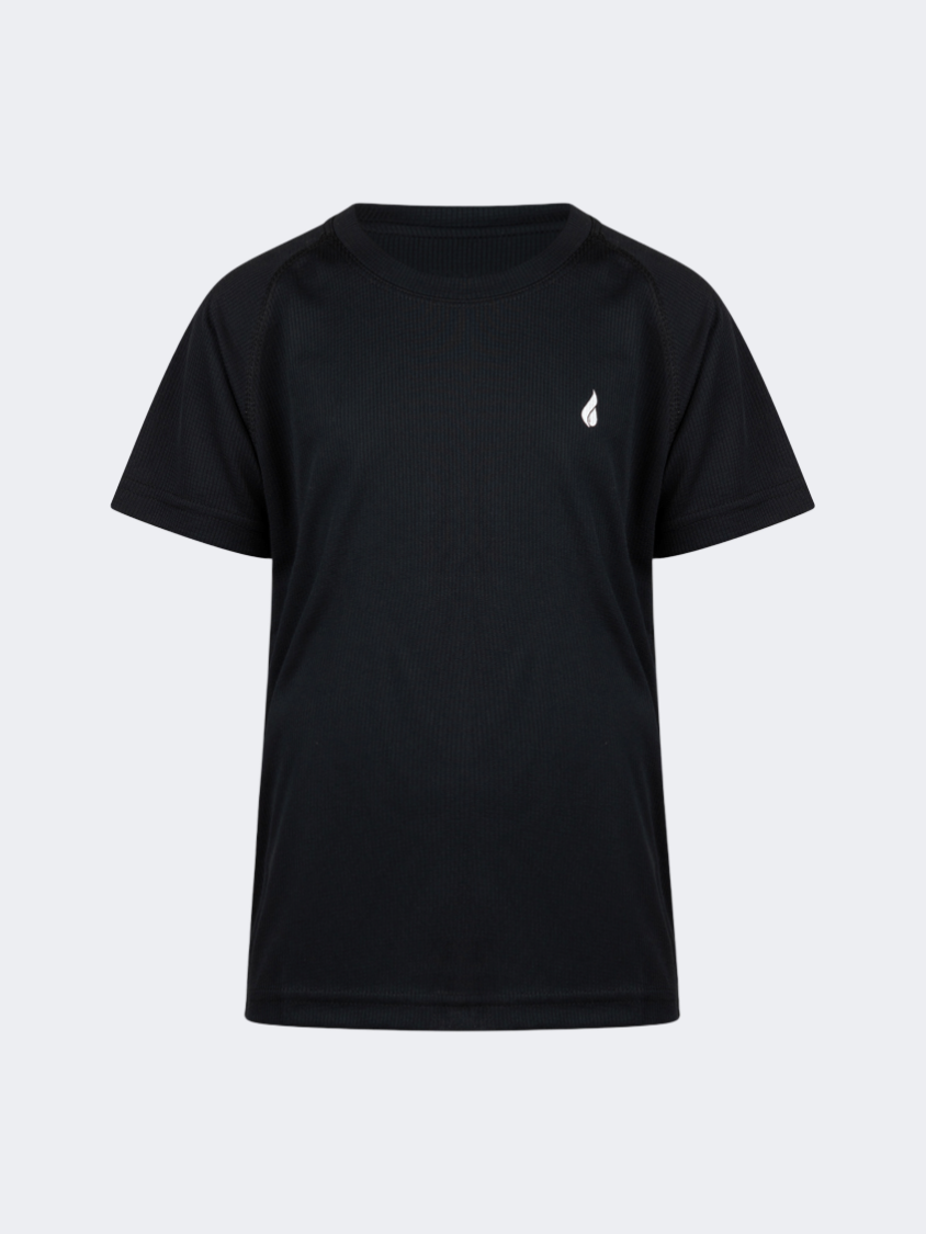 Oil And Gaz Durable Kids Multisport T-Shirt Black