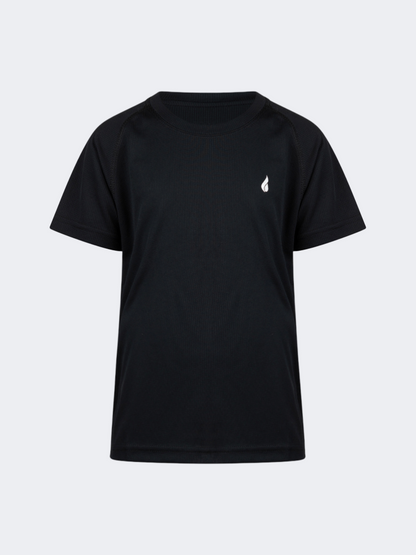 Oil And Gaz Durable Kids Multisport T-Shirt Black