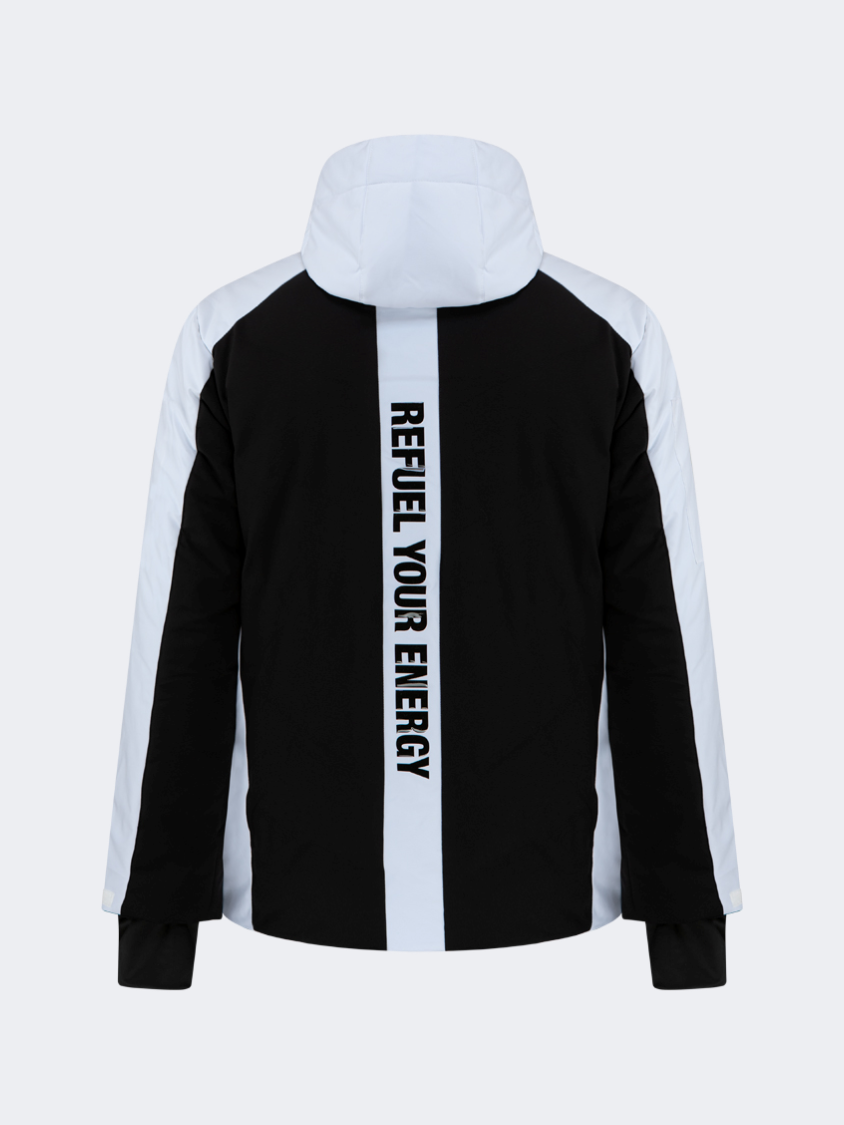 Oil&amp;Gaz Durable Men Ski Jacket Grey+White+Black