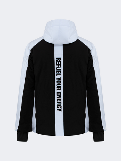 Oil&amp;Gaz Durable Men Ski Jacket Grey+White+Black