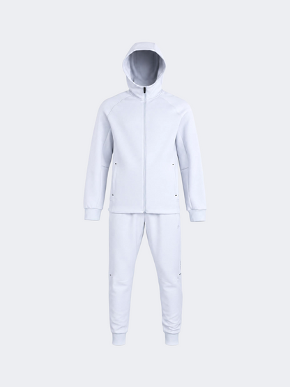 Oil And Gaz Sporty Unisex Lifestyle  Hooded Suit Light Grey