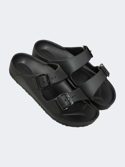 Oil And Gaz Chic Beach Women Stripe Slide Black