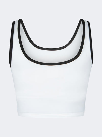 Oil And Gaz Double-Layered Women Lifestyle Bra White
