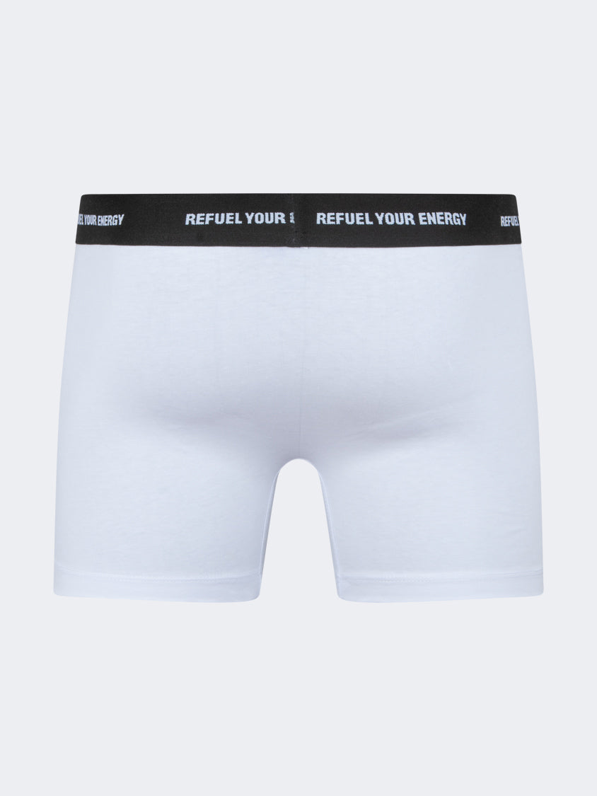 Oil And Gaz Cotton Men Underwear Boxer White