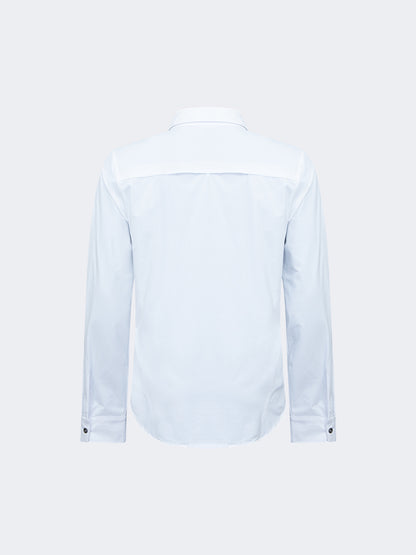 Oil And Gaz Convertible Unisex Hiking Shirt White