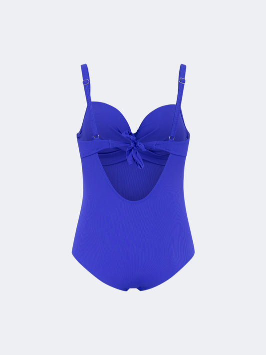 Oil & Gaz Stylish Women Beach Over Size Monokini Royal Blue