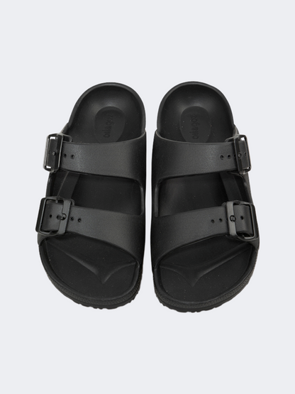 Oil And Gaz Chic Beach Women Stripe Slide Black