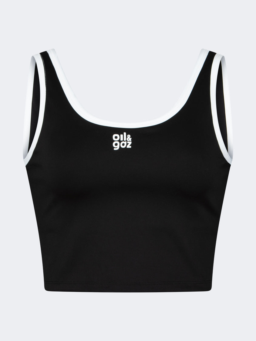 Oil And Gaz Double-Layered Women Lifestyle Bra Black