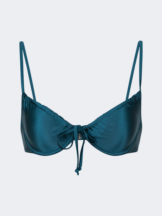 Oil & Gaz Comfortable Women Beach Bra Blue