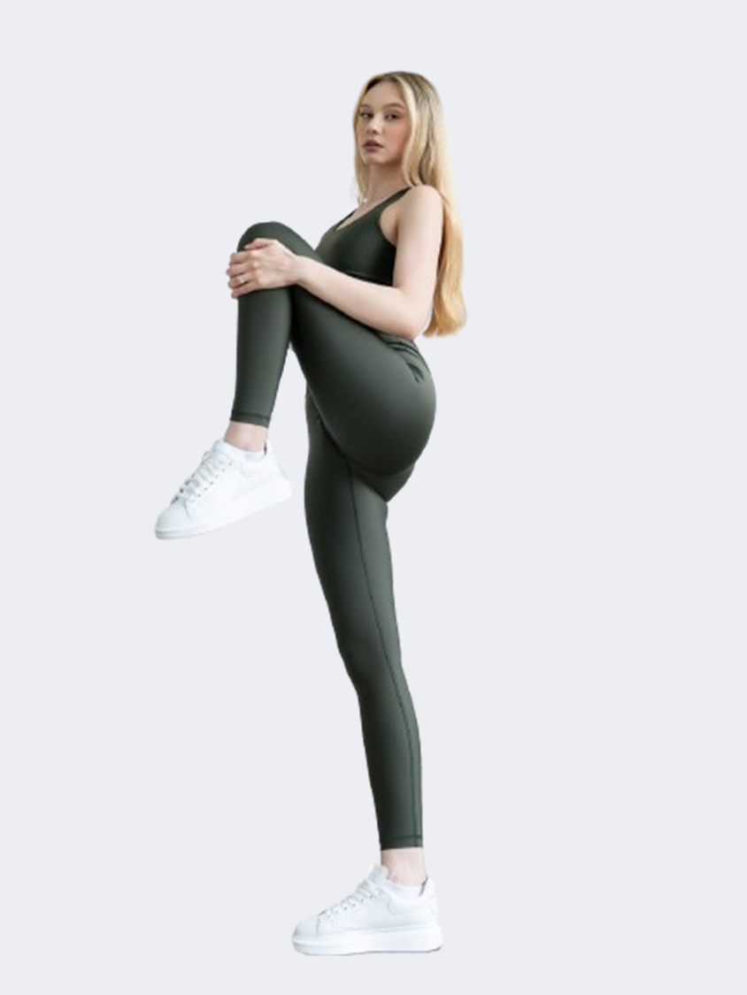 Oil And Gaz Active Women Lifestyle Tight Khaki