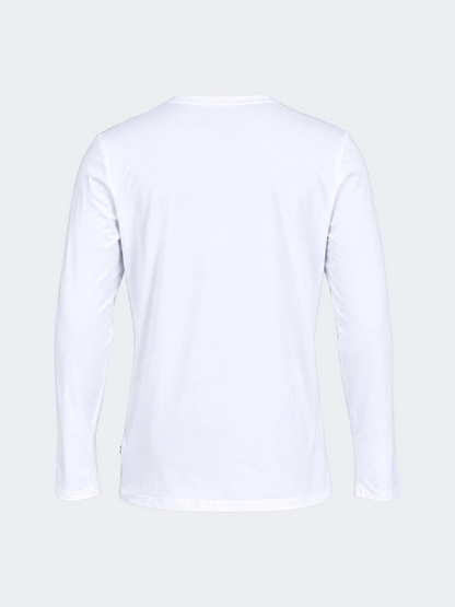 Oil &amp; Gaz Casual Men Lifestyle Long Sleeve White
