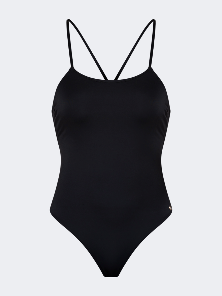 Oil And Gaz Elegant Women Beach Monokini Black