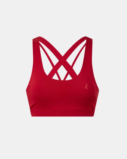 Oil And Gaz Comfy Women Training Bra Red