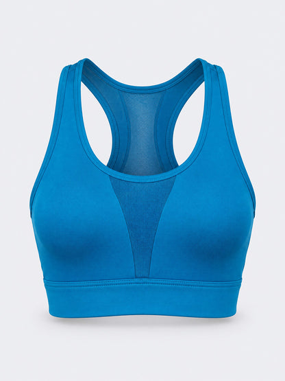 Oil &amp; Gaz Supportive Women Training Sports Bra Blue