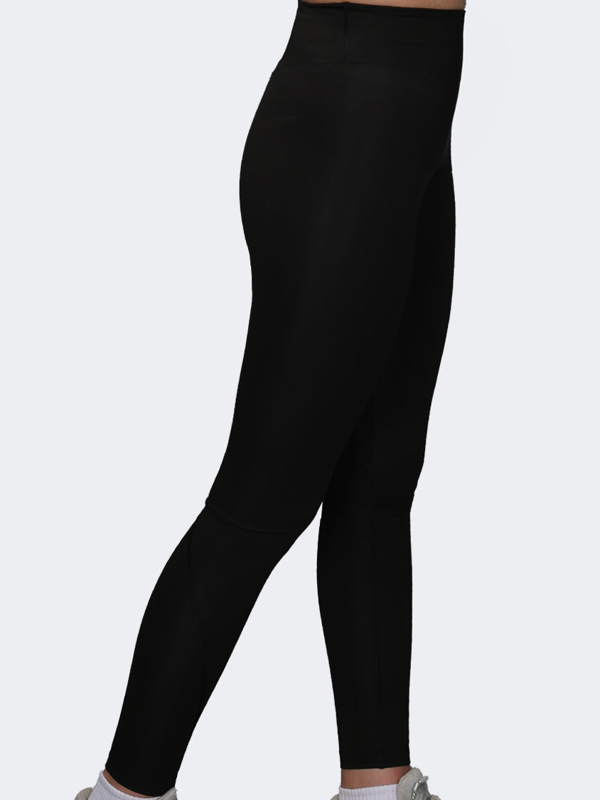 Oil And Gaz Plain Women Fitness Tight Black