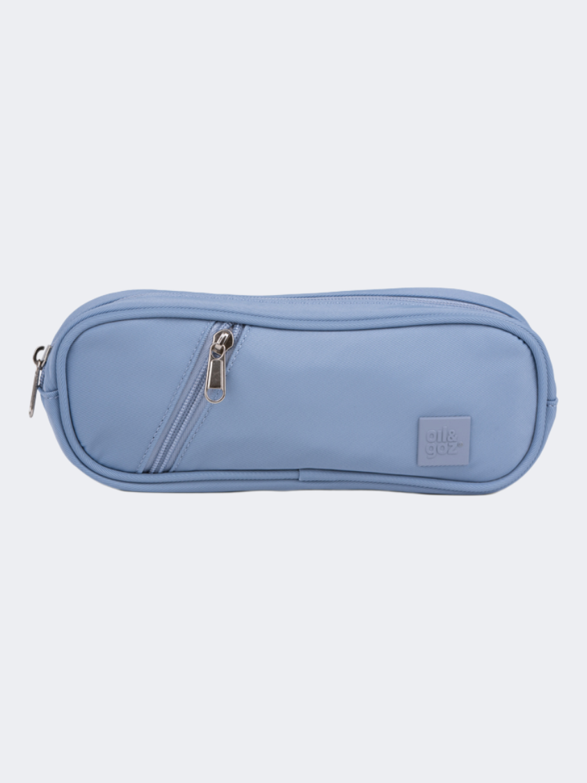 Oil &amp; Gaz Duo Zip Unisex Lifestyle Pencil Case Light Blue
