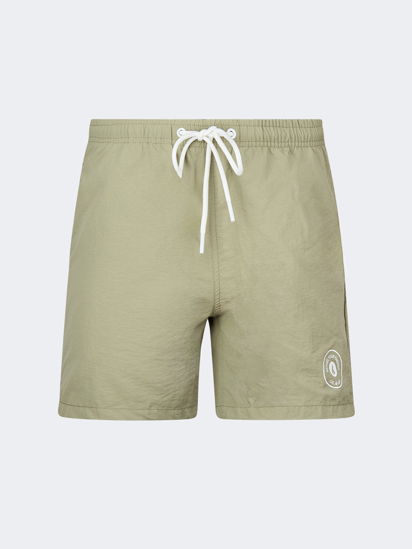 Oil And Gaz Quick Drying Men Swim Short Army