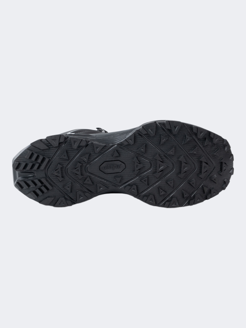 Oil &amp; Gaz Water-Resistant Unisex Hiking Mid-Cut Hiking Shoes Black