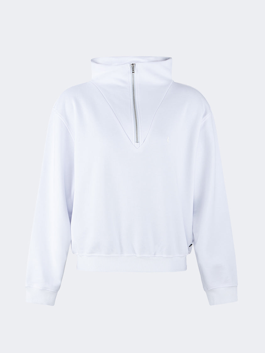 Oil And Gaz Classic Women Lifestyle Pullover White