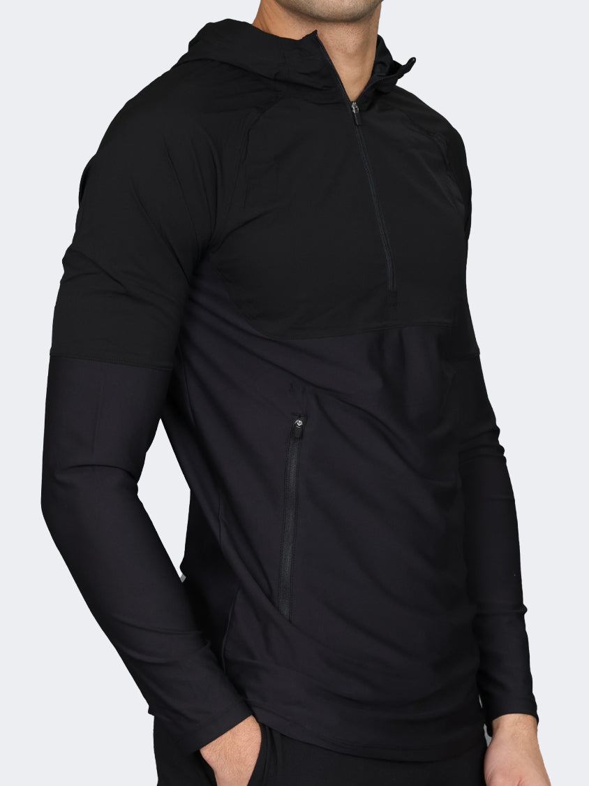 Oil And Gaz Round Neck Men Fitness Long Sleeve Black