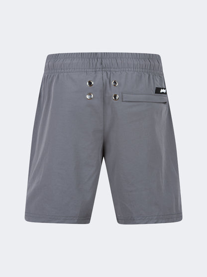 Oil And Gaz Breathable Kids Boys Beach  Swim Short Grey
